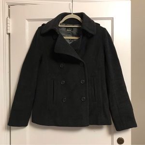 J Crew Pea Coat Wool with Thinsulate
